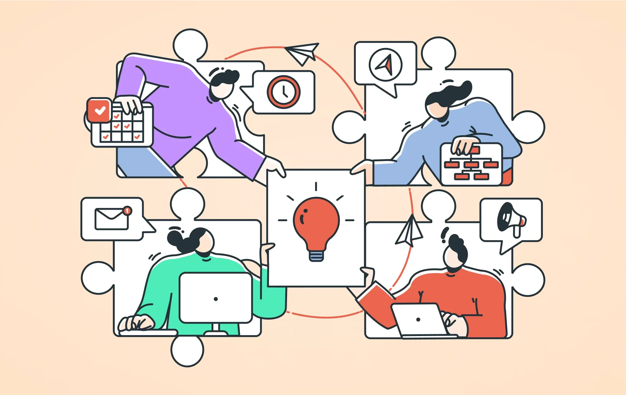 Обложка для статьи про аутсорс